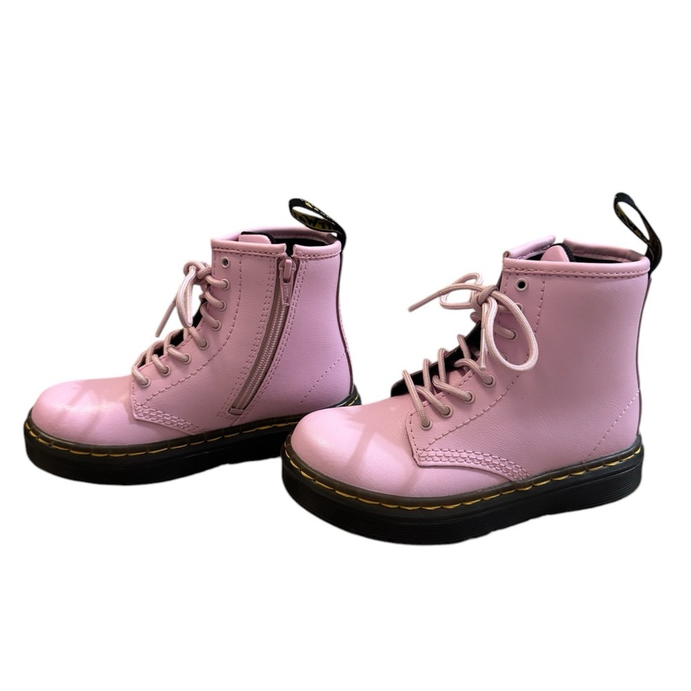 Dr.Martens Zavala combat boots size 10 toddler color pale pink - Picture 7 of 8
